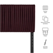 Eloise Stain-Resistant Performance Velvet Twin Headboard in Mulberry