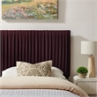 Eloise Stain-Resistant Performance Velvet Twin Headboard in Mulberry