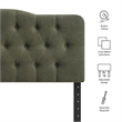 Annabel Premium Linen Blend King Headboard in Sage
