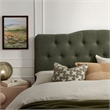 Annabel Premium Linen Blend King Headboard in Sage