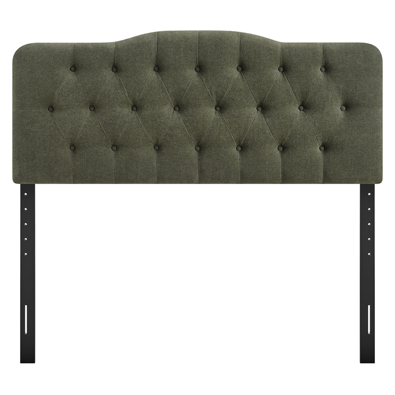 Annabel Premium Linen Blend King Headboard in Sage