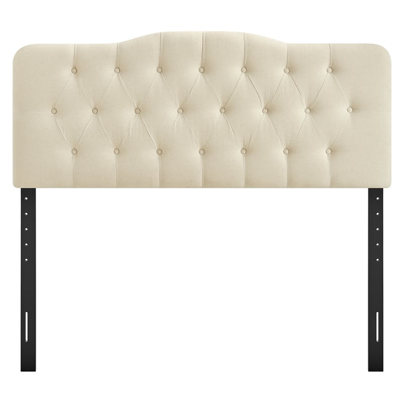 Annabel Premium Linen Blend King Headboard in Linen