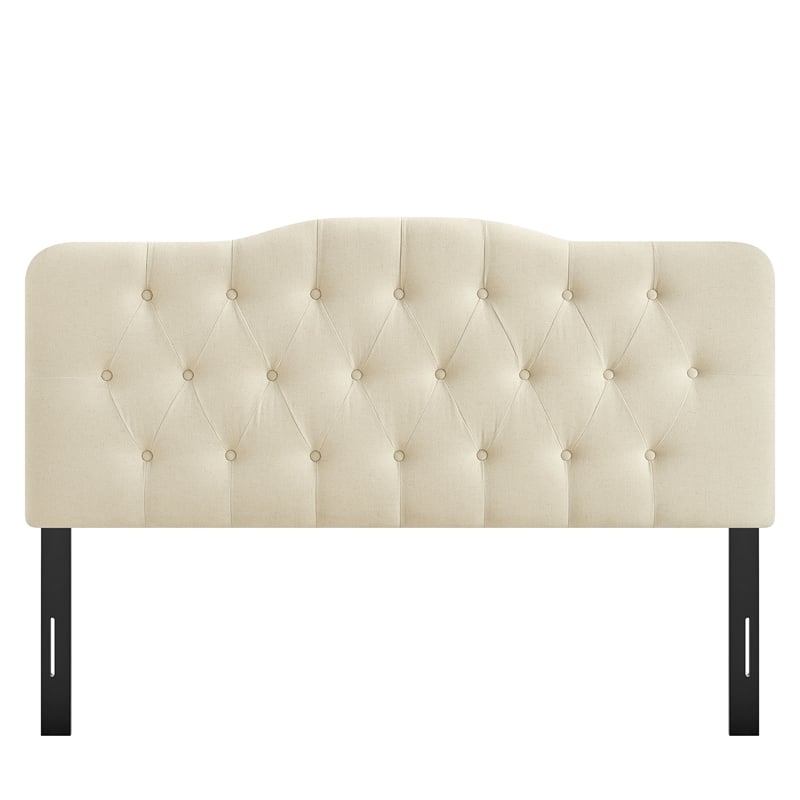 Annabel Premium Linen Blend King Headboard in Linen