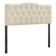 Annabel Premium Linen Blend King Headboard in Linen