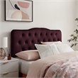 Annabel Stain-Resistant Performance Velvet King Headboard in Mulberry