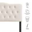 Annabel Stain-Resistant Performance Velvet King Headboard in Alabaster