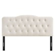 Annabel Stain-Resistant Performance Velvet King Headboard in Alabaster