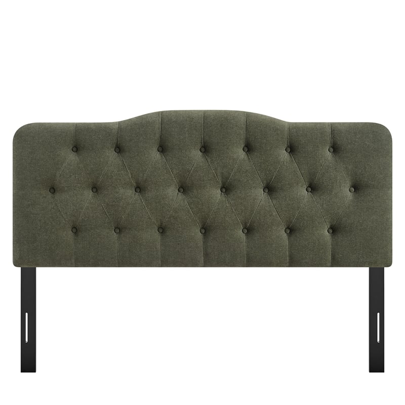 Annabel Premium Linen Blend Queen Headboard in Sage