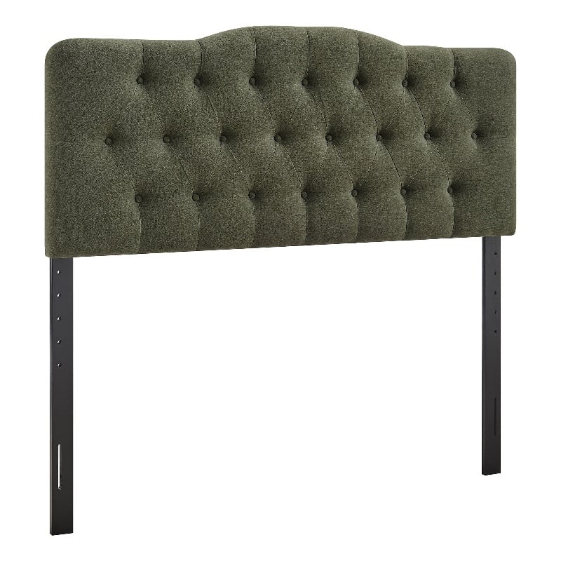 Annabel Premium Linen Blend Queen Headboard in Sage