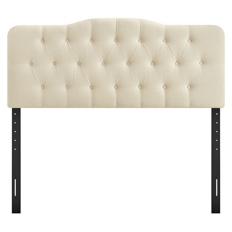 Annabel Premium Linen Blend Queen Headboard in Linen