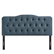 Annabel Stain-Resistant Performance Velvet Queen Headboard in Cadet Blue