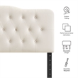 Annabel Stain-Resistant Performance Velvet Queen Headboard in Alabaster