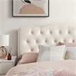 Annabel Stain-Resistant Performance Velvet Queen Headboard in Alabaster