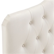 Annabel Stain-Resistant Performance Velvet Queen Headboard in Alabaster