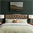 Annabel Vegan Leather Full Headboard in Mushroom