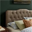 Annabel Vegan Leather Full Headboard in Mushroom