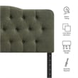 Annabel Premium Linen Blend Full Headboard in Sage