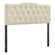 Annabel Premium Linen Blend Full Headboard in Linen