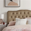 Annabel Stain-Resistant Performance Velvet Full Headboard in Taupe