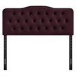 Annabel Stain-Resistant Performance Velvet Full Headboard in Mulberry