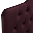 Annabel Stain-Resistant Performance Velvet Full Headboard in Mulberry