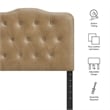 Annabel Faux Leather Twin Headboard in Toast