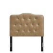 Annabel Faux Leather Twin Headboard in Toast