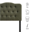 Annabel Premium Linen Blend Twin Headboard in Sage