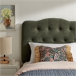 Annabel Premium Linen Blend Twin Headboard in Sage
