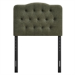 Annabel Premium Linen Blend Twin Headboard in Sage