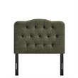Annabel Premium Linen Blend Twin Headboard in Sage