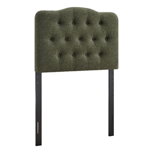 Annabel Premium Linen Blend Twin Headboard in Sage