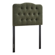 Annabel Premium Linen Blend Twin Headboard in Sage