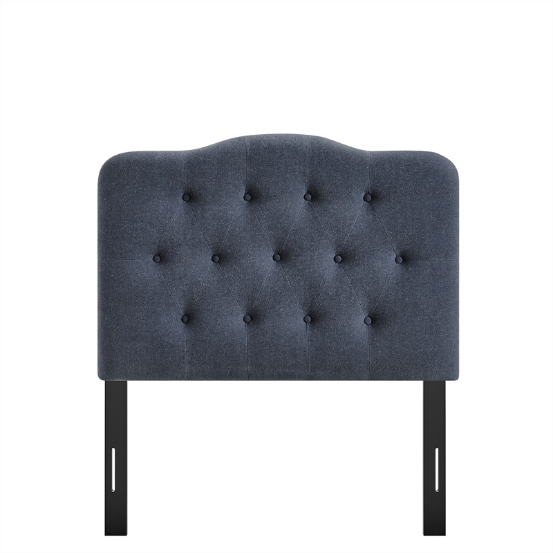 Annabel Premium Linen Blend Twin Headboard in Denim