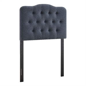 Annabel Premium Linen Blend Twin Headboard in Denim
