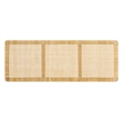 Sandy Wall Mounted Wood and Rattan King Size Headboard in Natural Rattan