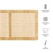 Sandy Wall Mounted Wood and Rattan Queen Size Headboard in Natural Rattan