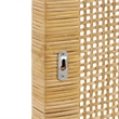 Sandy Wall Mounted Wood and Rattan Full Size Headboard in Natural Rattan