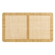 Sandy Wall Mounted Wood and Rattan Twin Size Headboard in Natural Rattan