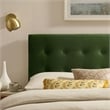 Emily Stain-Resistant Performance Velvet Full Size Headboard in Moss Green