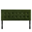 Emily Stain-Resistant Performance Velvet Full Size Headboard in Moss Green
