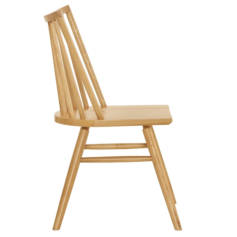 Alvar Spindle Back Dining Side Chairs Set of 2 in Ash