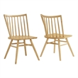 Alvar Spindle Back Dining Side Chairs Set of 2 in Ash
