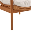 Tula Wood Rattan Lounge Chair in Brown