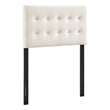 Emily Stain-Resistant Performance Velvet Twin Size Headboard in Alabaster