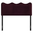 Athena Stain-Resistant Performance Velvet Full Size Headboard in Mulberry