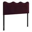 Athena Stain-Resistant Performance Velvet Full Size Headboard in Mulberry