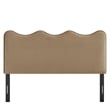 Athena Stain-Resistant Performance Velvet Full Size Headboard in Taupe