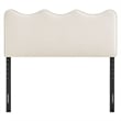 Athena Stain-Resistant Performance Velvet Queen Size Headboard in Alabaster