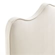 Athena Stain-Resistant Performance Velvet Queen Size Headboard in Alabaster